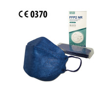 10 Stück Mund-Nasen-Maske "FFP2NR" - blau