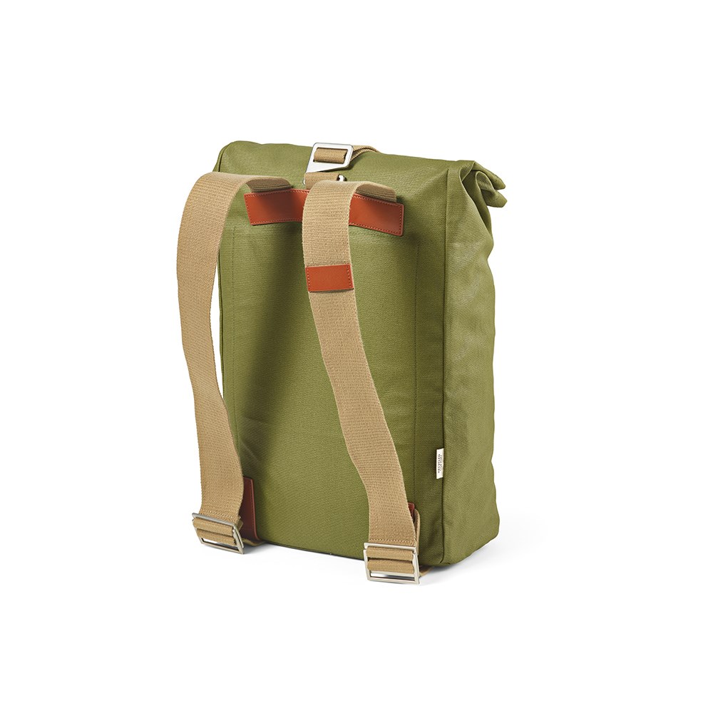 Berlin 23L Rucksak recy.Baumwolle 340gsm und rPU. Laptops bis 17" - Armeegrün